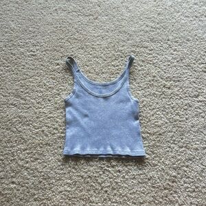 Gray Brandy Melville Ribbed Tank